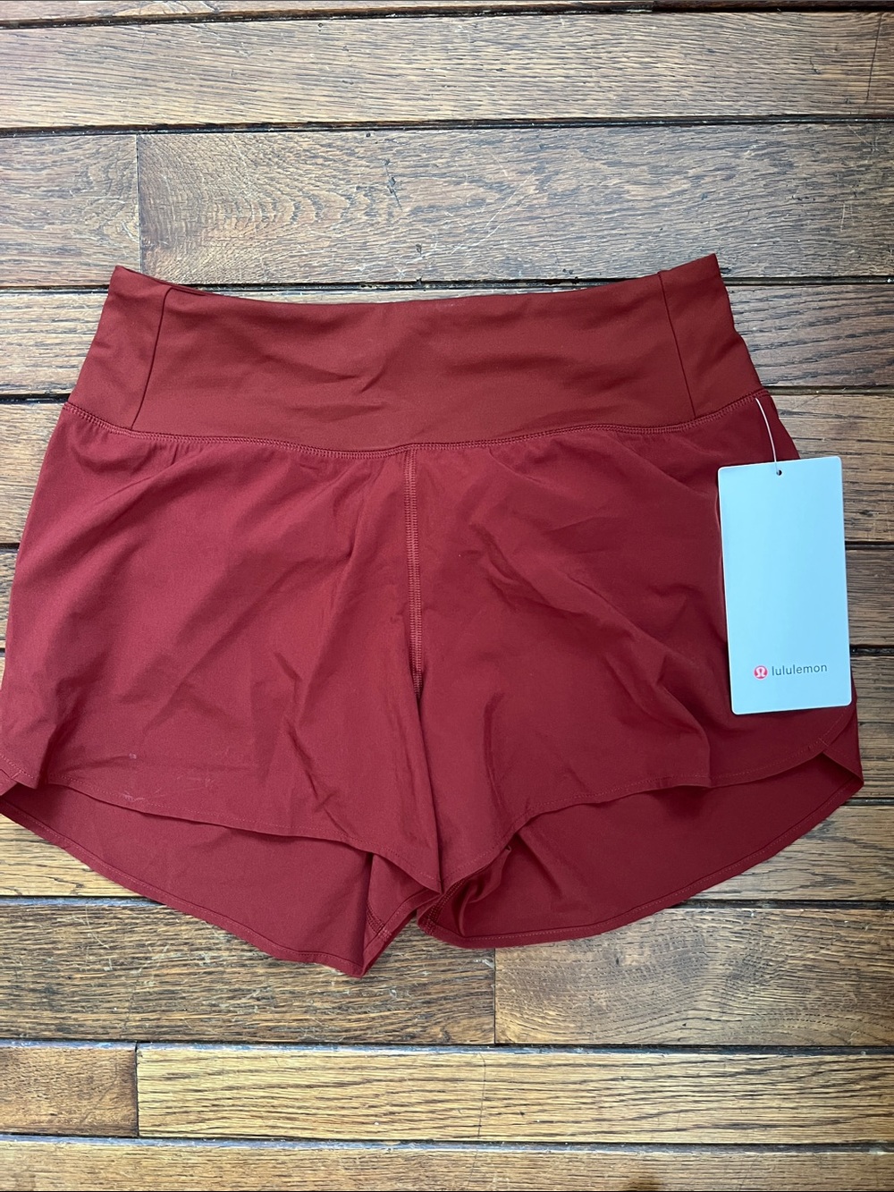 Lululemon Cranberry Red Speed Up High Rise Shorts 4" Size XS New With Tags NWT